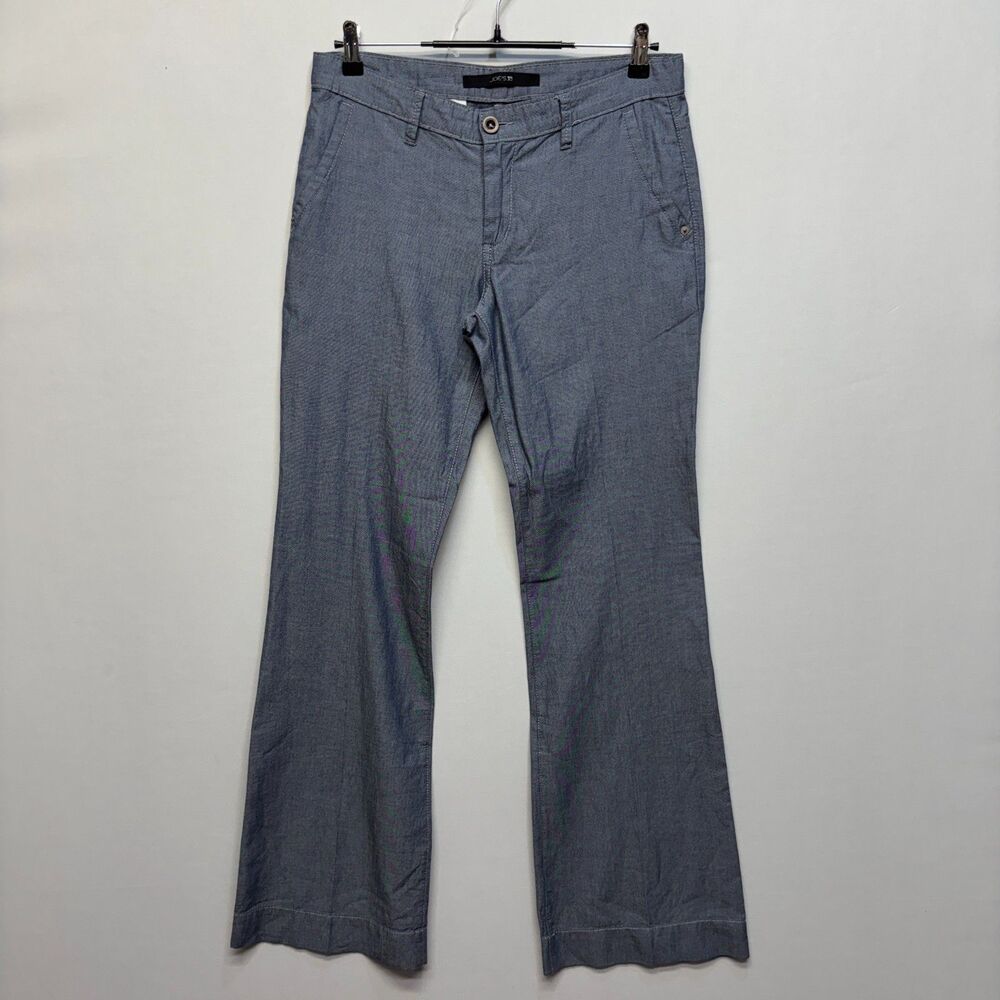 NWT Joe's Jean Women Chambray Flare Wide Leg Pants Size 27 Cotton C098 -14